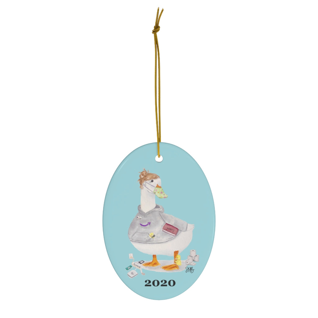 Ceramic Ornament - 2020 Duck