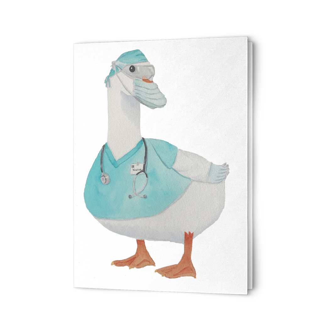 Nurse Duck Notecards